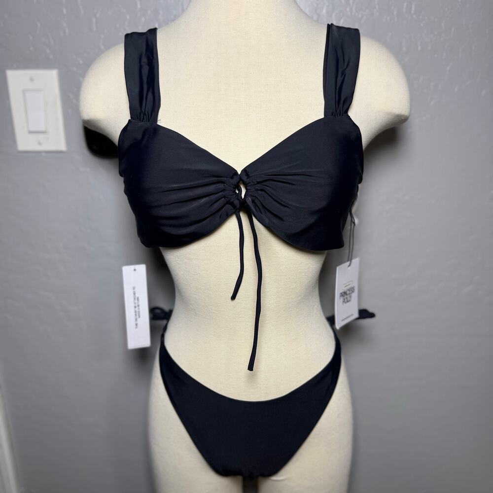 Princess Polly Freefall Tie Front Bikini Top Missie Tie Side Bikini Bottom, 12